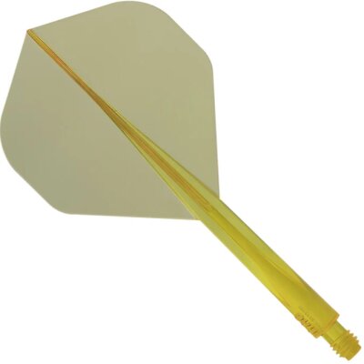 Condor Axe Standard Dart Flights - Clear Yellow Long 33,5mm