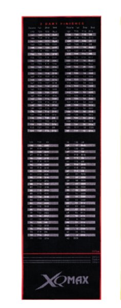 XQ-Max Dart Matte Checkouts 285cmx80cm