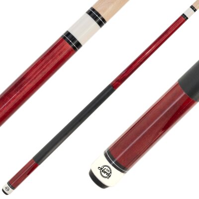 Tom Hardy Poolbillard Queue Modell Uni rot, 12,5 mm Mehrschicht Klebeleder