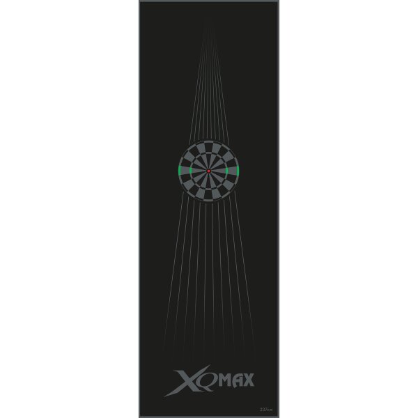 XQ-Max Dart Matte DARTBOARD BLACK GREY 80cm