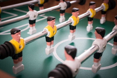 Tischkicker Soccer Deluxe - Holzdekor