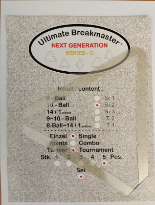 Ultimate Breakmaster 10-Ball - 3 Stück