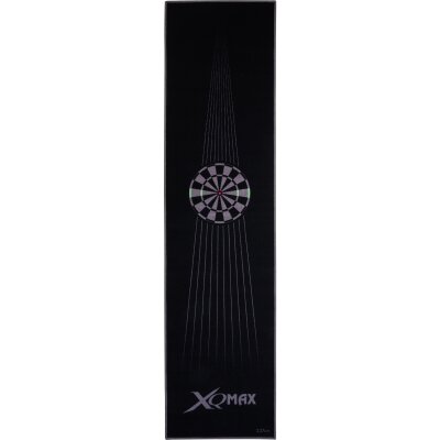 XQ-Max Dartmatte 60x237cm schwarz/grau