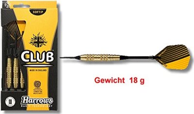 Harrows Softdart CLUB, 18g, 3er-Set