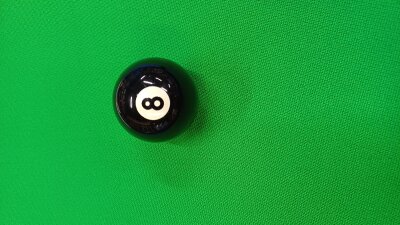 Poolbillard Einzelkugel 38,0mm  schwarze 8