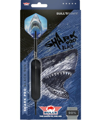 BULLS Shark Pro 90% Tungsten BLACK 20g Softdarts