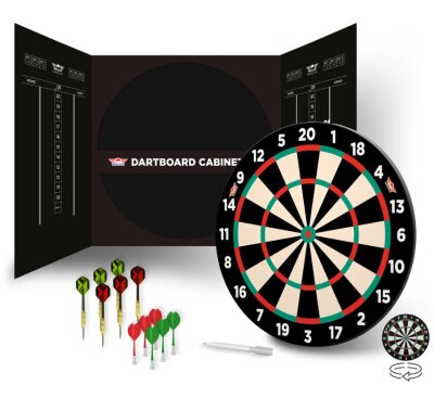 Bulls Magnetic Paper Dartboard Cabinet Set