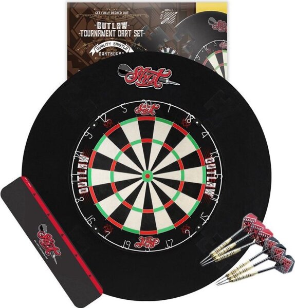 Shot! Outlaw Tournament Dartboard Set