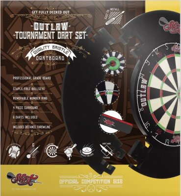 Shot! Outlaw Tournament Dartboard Set