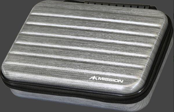 Mission ABS-4 Darts Case Metallic Silber Darttasche