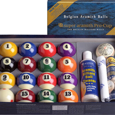 Pool Billard-Kugelsatz 57,2 Aramith Super Pro Value Pack