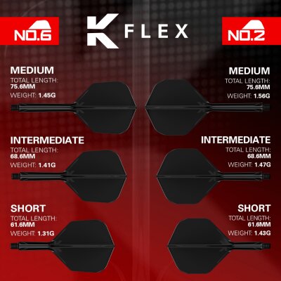 Target K-Flex Flugsystem Nr.2 19 mm short white