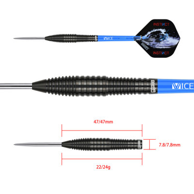 ONE80 Night Hunter Endurance Steel Dart 24g