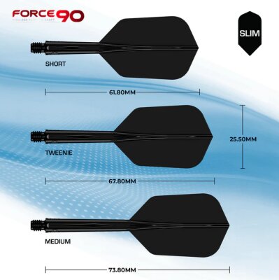 Mission Force 90 - Flightsystem Slim Schwarz Tweenie