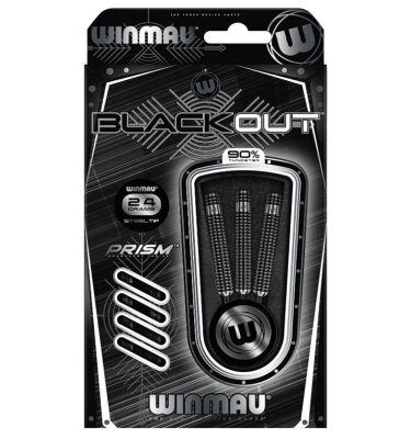 Winmau Blackout 90% Tungsten Steel Darts 22 Gramm