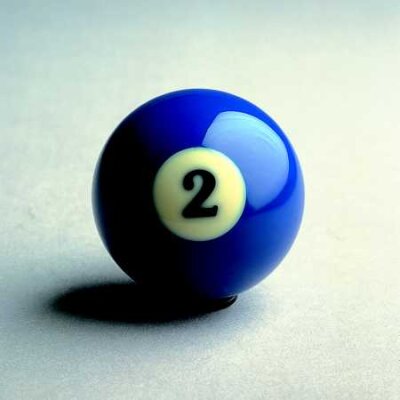 Super Aramith Pro Pool-Billard-Kugel blau Ball Nr 2