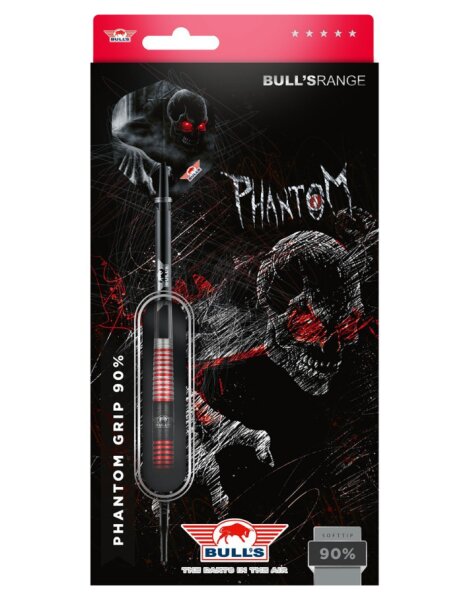 BULLS Phantom Grip Red 90% 20g Softdarts