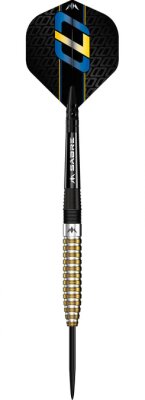 Mission Oskar Lukasiak 22g Steeldarts - 95% Tungsten - Black & Gold PVD