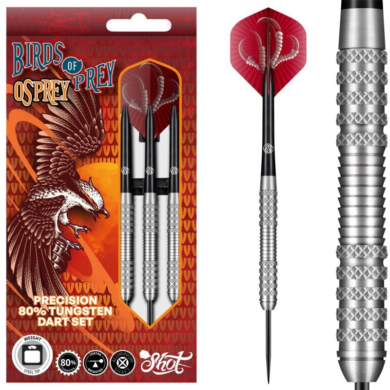 Shot Birds of Prey Osprey 80% Stelldarts 23g, 24g, 26g, 28g