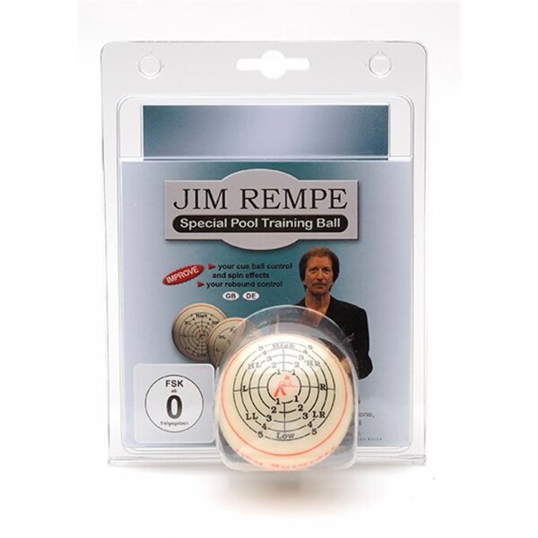 Jim Rempe Trainingsball von Aramith 57,2  DVD & Buch in De & En