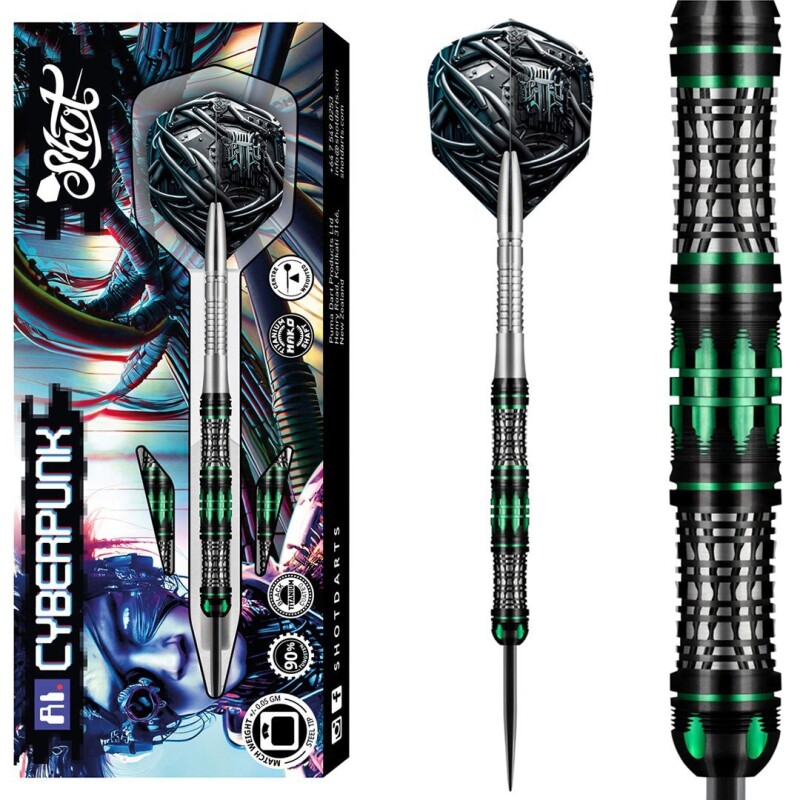 Shot AI Cyberpunk 90% Steeldarts 23g bis 25g
