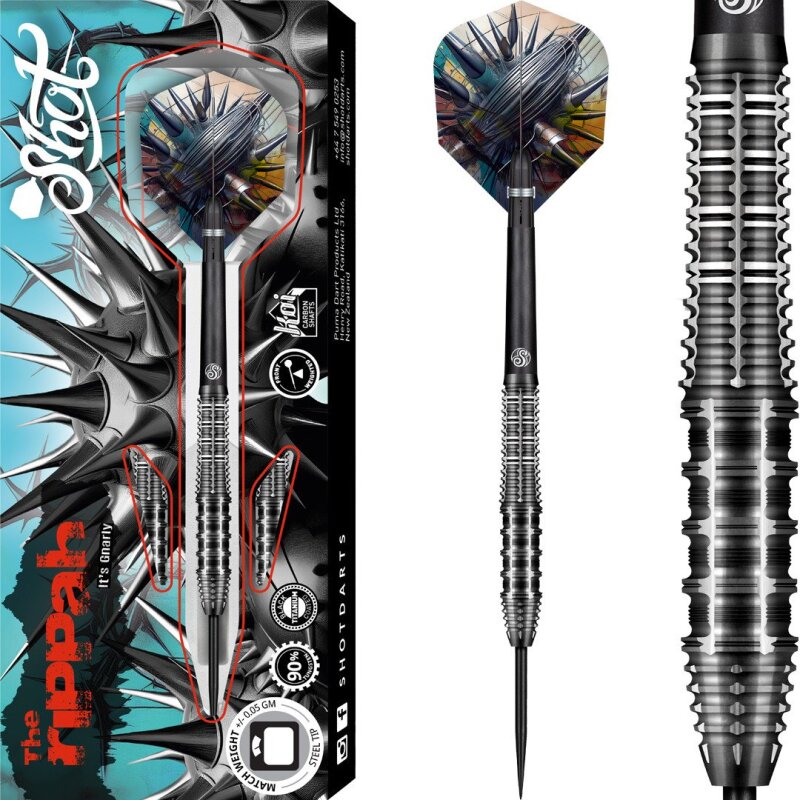 Shot Gnarly Rippah 90% Steeldarts 22g, 23g, 24g, 26g
