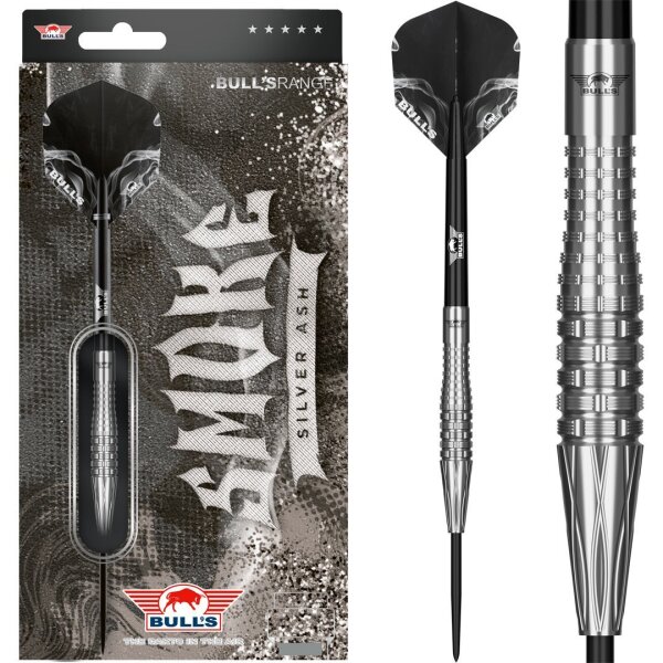 Bulls Smoke 90% Silver Ash Steeldarts 23g, 25g