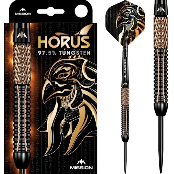 Mission Horus Steeldarts  97,5% Wolfram – Schwarz/Bronze Electro 21g, 23g, 25g