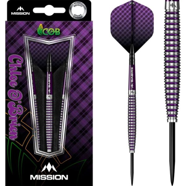 Mission Chloe OBrien Steeldarts 95 % – Elektro-Purple 23g, 25g