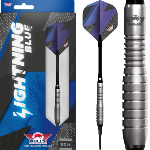 Bulls Softtip Lightning 80% Softdarts 20g blue