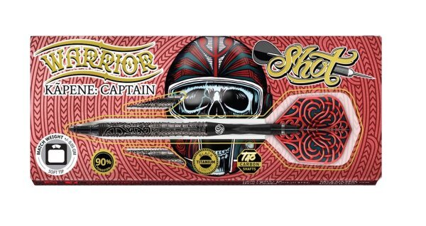 Shot! Warrior Kapene Softdarts 90% Tungsten - Captain 18g, 20g