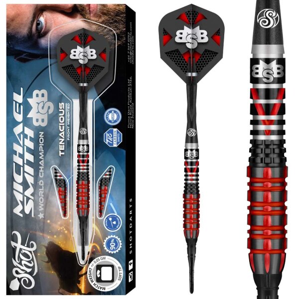 Shot Michael Smith 90% Tenacious Softtip 18g, 20g