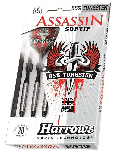 Harrows Assassin 85% Tungsten Style A Softip 18g, 20g