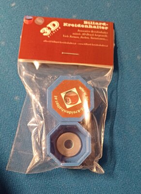 3D Printed Kreidehalter achteckig 2 Stk. div. Faben