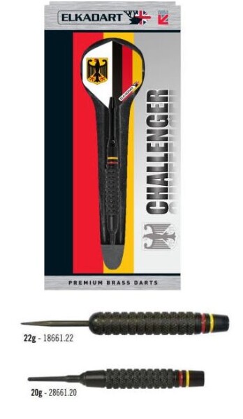 Elkadart Challenger Premium Brass Black Softdarts 20g