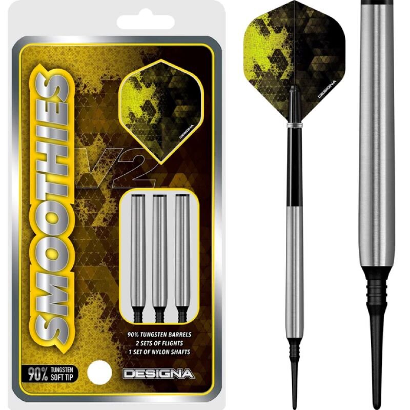 Designa Smoothies V2 Softdarts M1 90% Tungsten 18g, 20g