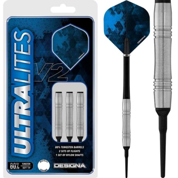 Designa Ultralites V2 Softdarts – M4 80% Tungsten 14g, 16g