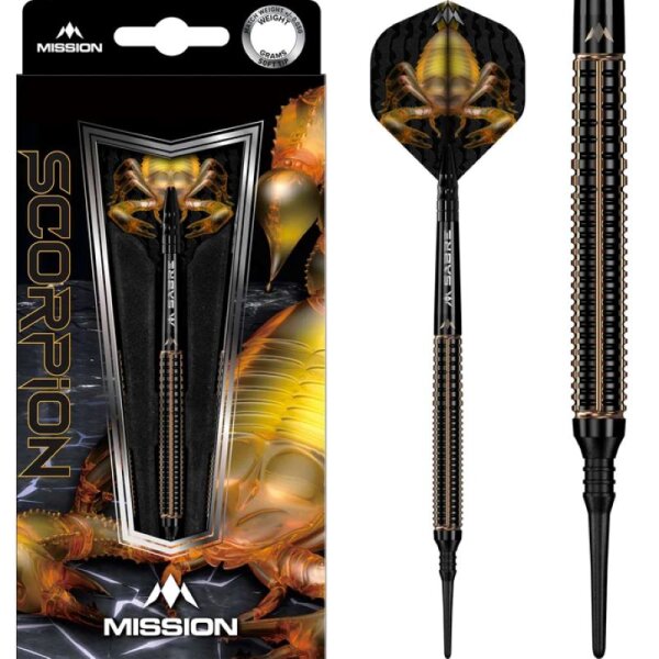 Mission Scorpion Darts – Soft Tip – 90 % Tungsten 19g