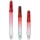 L-Style L Shafts Gradient Clear Apple Red Straight Locked div. Längen