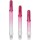 L-Style L Shafts Gradient Clear Strawberry Pink Straight Locked div. Längen