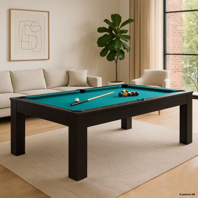 Billardtisch Trento 8-Fuss Schwarz