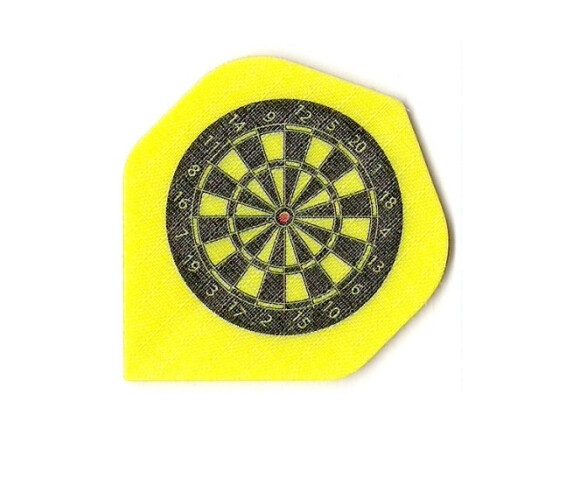 Nylon Flights Dartboard Gelb Standard