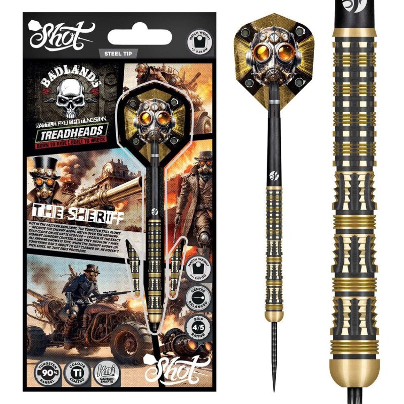 Shot Badlands The Sheriff 90% Tungsten Steeldarts