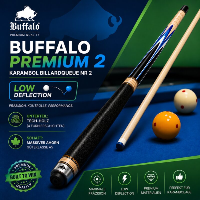 Buffalo Premium 2 LDC Karambol-Queue Nr 2