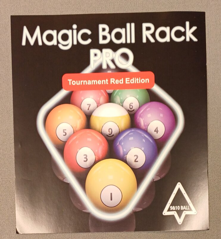 Magic Ball Rack Pro 9- & 10-Ball Aufbauschablonenset Tournament Red Edition