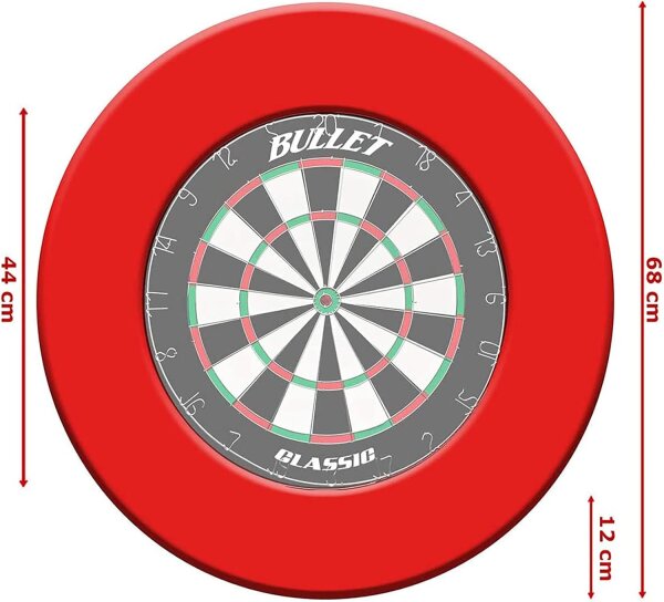 Bullet Darts PU Surround grau