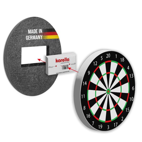 Karella - Schallschutz Compact Ø45 cm - Silencer für Steeldartboards