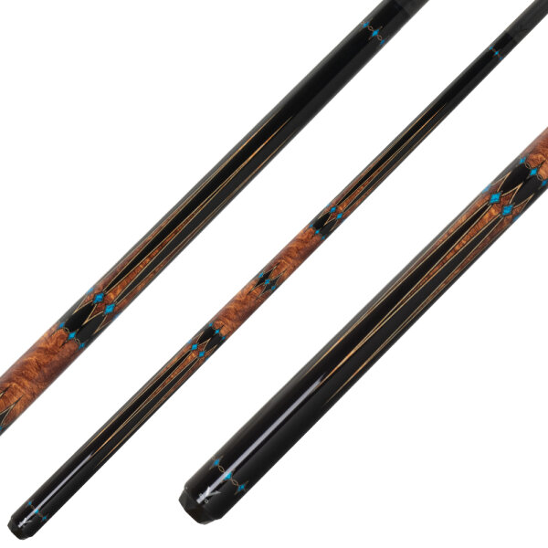 Billardqueue, Pool, EVO Crown Maxbing Edition, Ember Vein Komplettset, 12.5mm, Radial