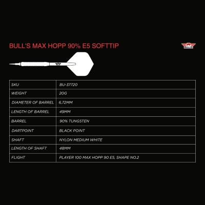 Bulls Softtip Max Hopp E5 90% 20 gram