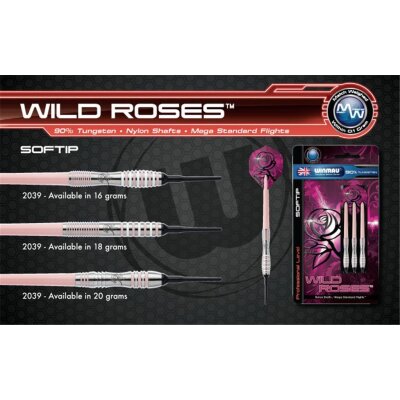Winmau Softdart Wild Roses NT 18g (3er-Set, 2039.18)